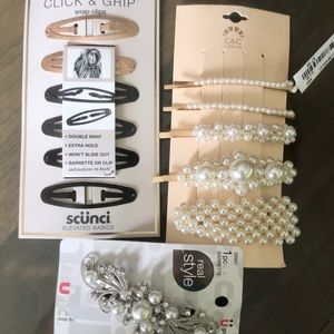 New hair clips/barrettes